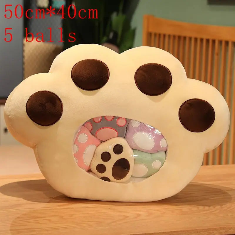 Kawaii Animal Balls Pudding Candy Bag Pillow Plush Stuffed Mini Doll of Donut Boba Milk Tea Bat Newt Cat Nap Plushie ShopOnlyDeal