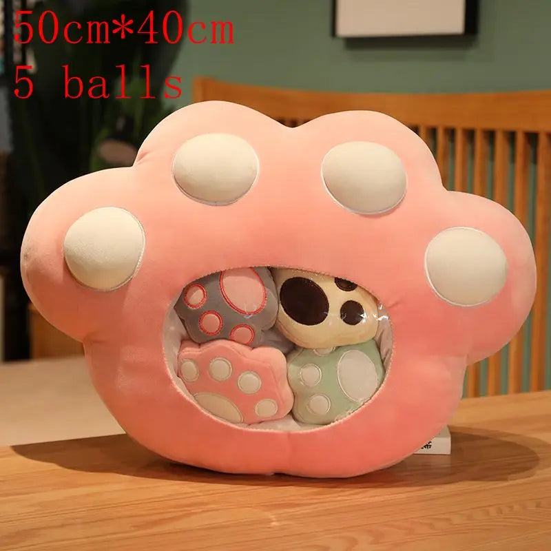 Kawaii Animal Balls Pudding Candy Bag Pillow Plush Stuffed Mini Doll of Donut Boba Milk Tea Bat Newt Cat Nap Plushie ShopOnlyDeal