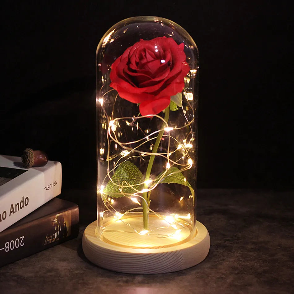 Galaxy Rose Artificial Flowers Beauty and the Beast Rose Wedding Decor Creative Valentine's Day Mother's Gift ShopOnlyDeal