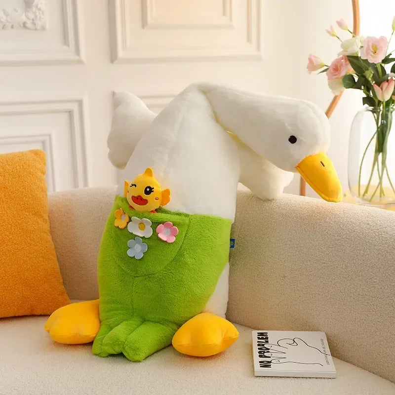 Cute Soft White Goose Pillow Plush Toy - Lazy Goose Doll, Girls' Cloth Doll, Adorable Stuffed Animal Dolls ShopOnlyDeal