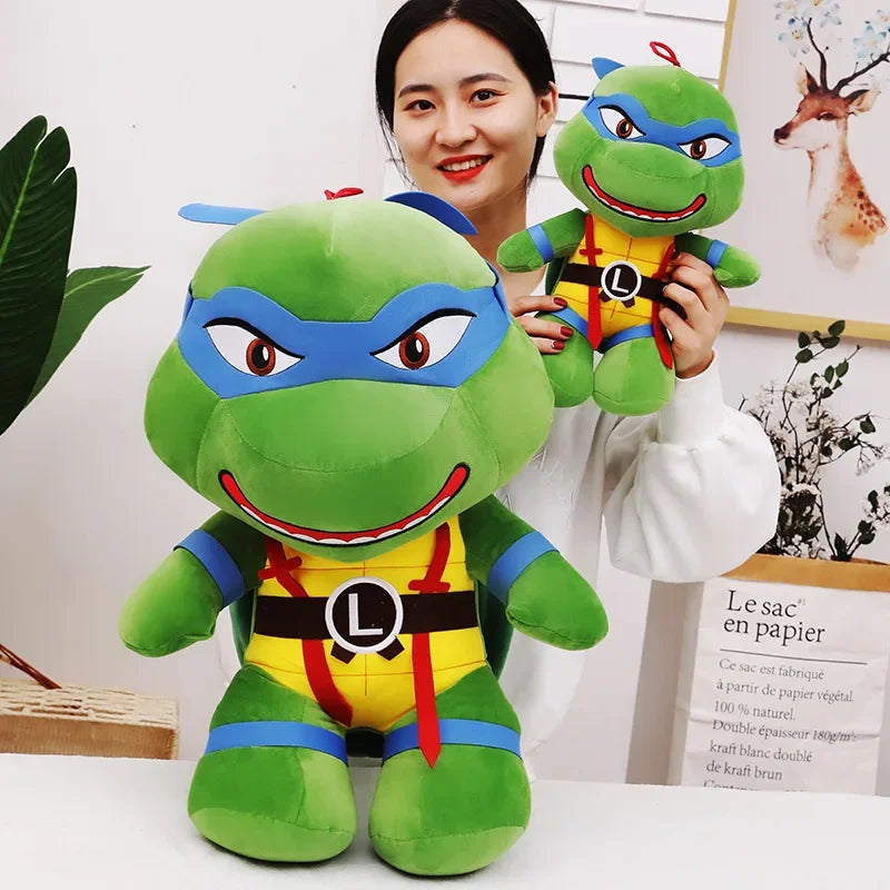 2023 New Q Version Teenage Mutant Ninja Turtles Cute Plush Doll Big Eyed Turtle Variant Era Doll Pillow Rag Doll Birthday Gift ShopOnlyDeal