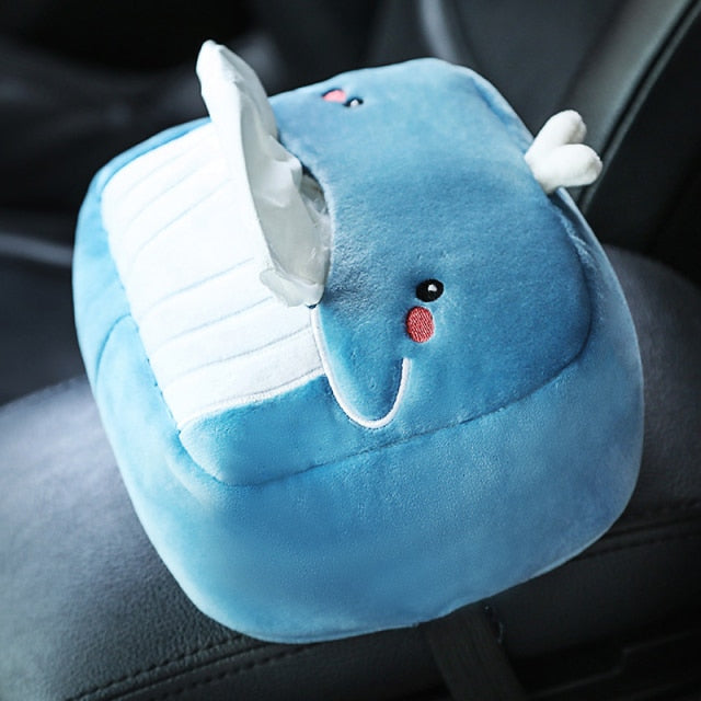 Cute Cartoon Tissue Boxes - Soft Cartoon Paper Napkin Case Animals Car Paper Boxes Lovely Napkin Holder for Car Seat ShopOnlyDeal