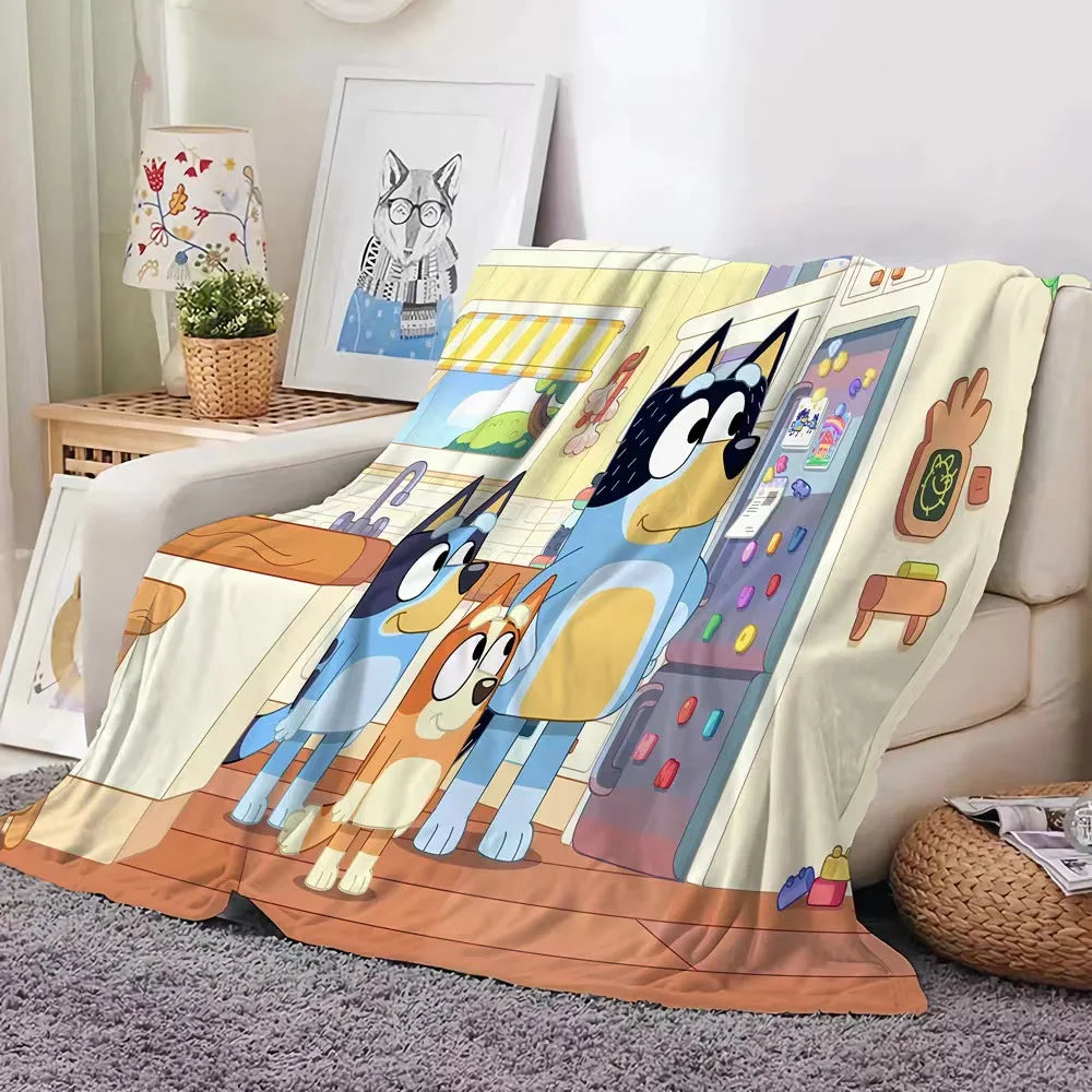 New Bluey Blankets And Throws Super Soft Thermal Indoor Outdoor Blanket For Living Room Bedroom Travel Wholesale Of Gifts Girl ShopOnlyDeal