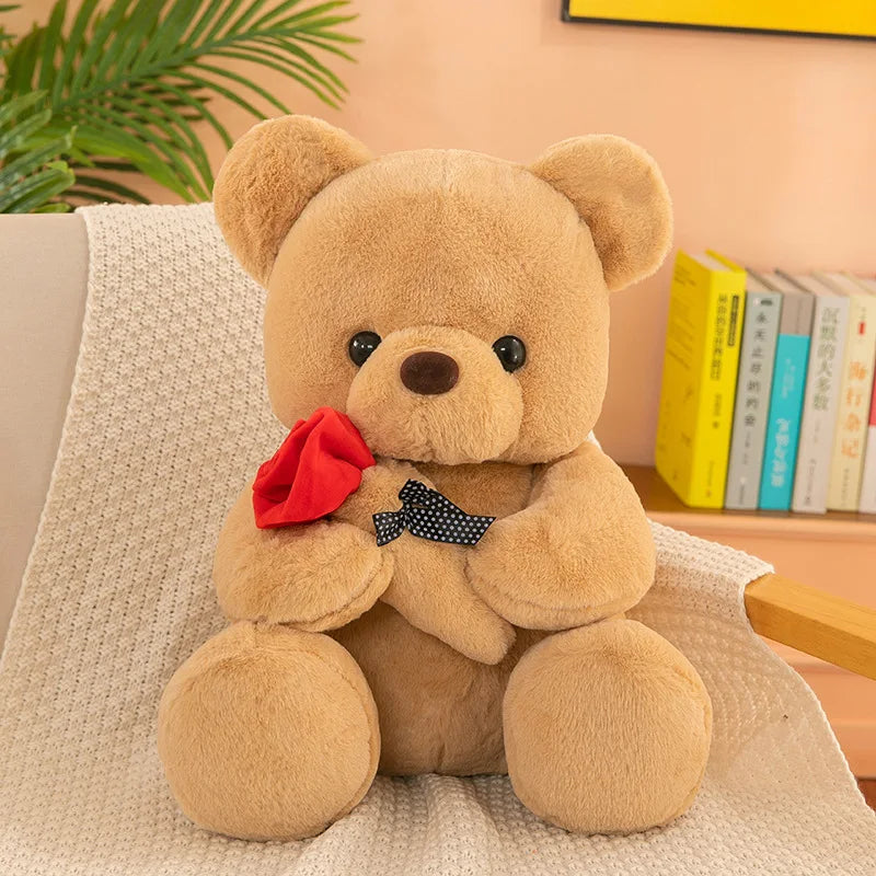 Valentine's Day roses teddy bear animal plush toys for girls teddy bear dolls ShopOnlyDeal