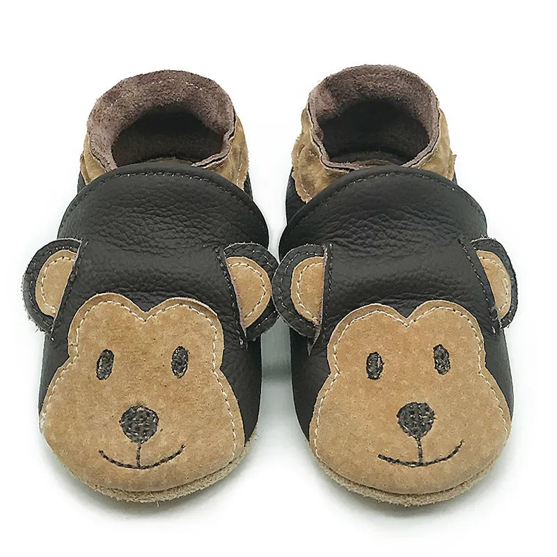 Baby Shoes Cow Leather Bebe Booties Soft Soles Non-Slip Footwear For Infant Toddler First Walkers Boys And Girls Slippers ShopOnlyDeal