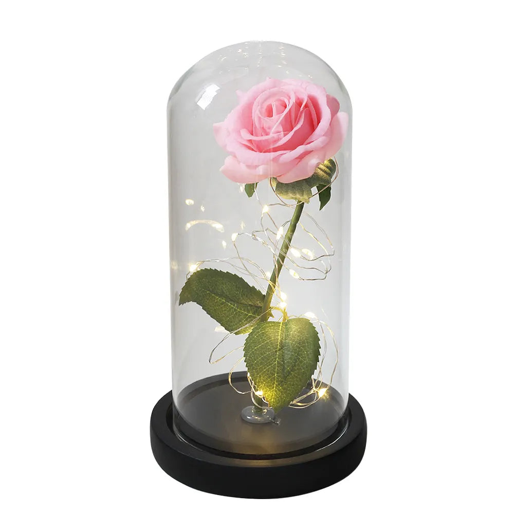 Galaxy Rose Artificial Flowers - Beauty and the Beast Rose Wedding Decor, Creative Valentine's Day and Mother's Gift 🌹✨💖 ShopOnlyDeal