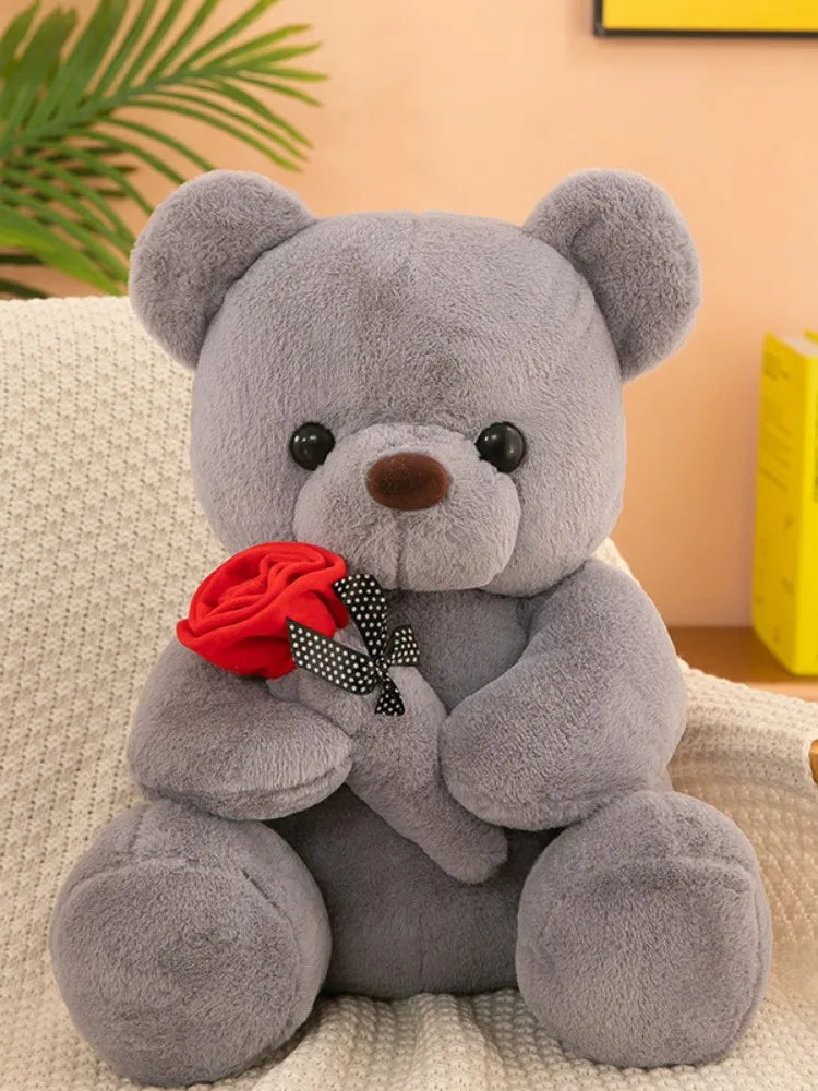 Valentine's Day roses teddy bear animal plush toys for girls teddy bear dolls ShopOnlyDeal