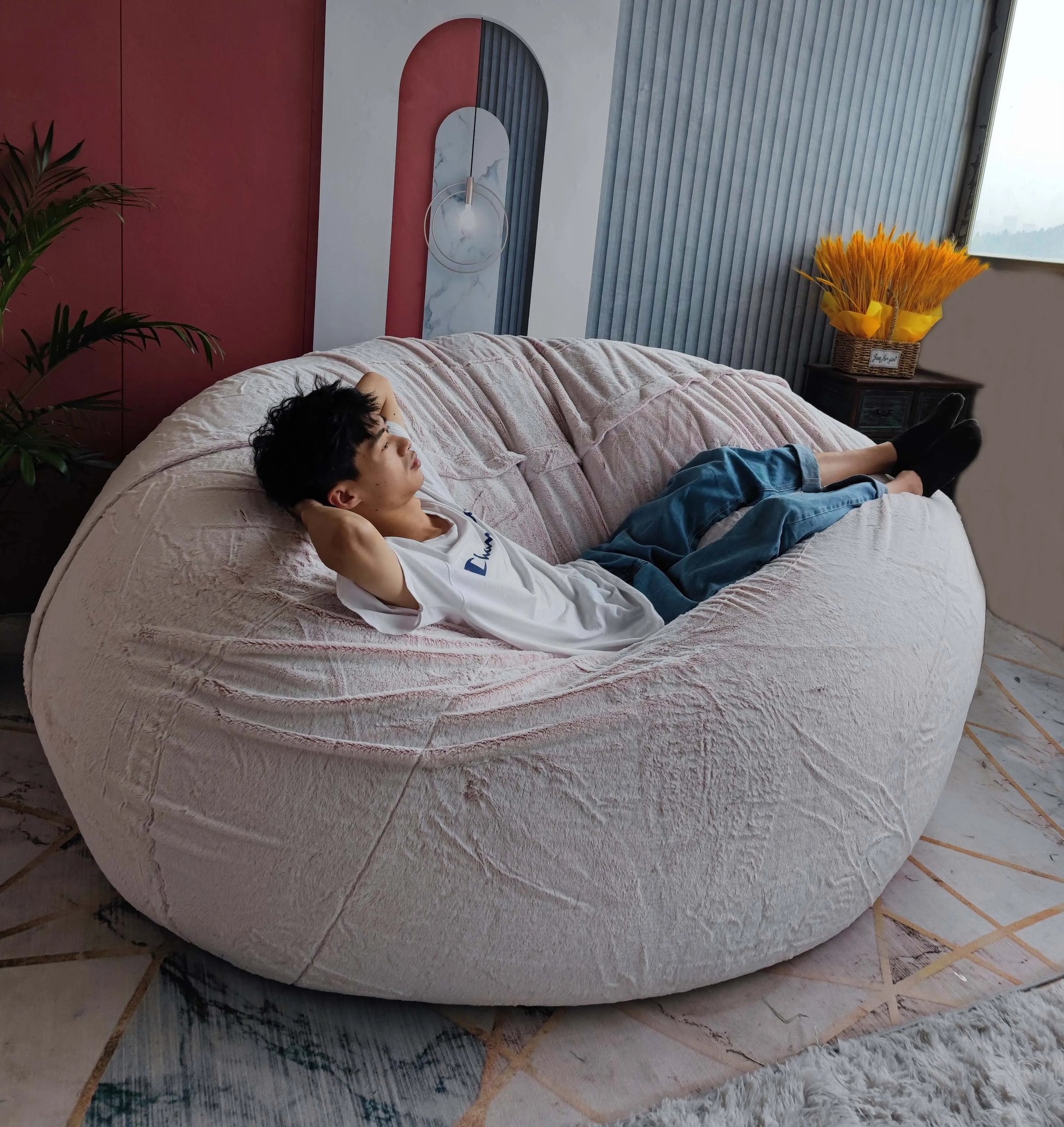 Giant Bean Bag Sofa Bed Pouf - (NO FILLER) Big XXL Beanbag Chair Seat Puff Ottoman Couch Futon, Relax Lounge Furniture ShopOnlyDeal