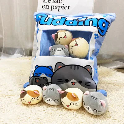 Cartoon a bag of snacks doll throw pillow Internet celebrity ins snack bag plush toy creative office pillow ShopOnlyDeal