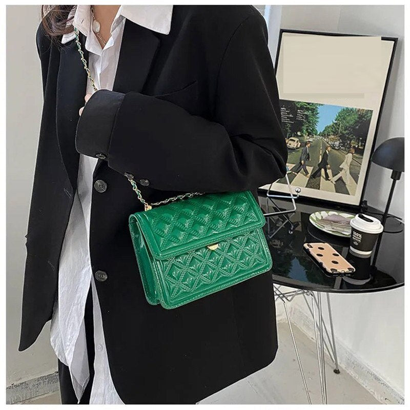 Green Crossbody Bag For Women Messenger Bags High Quality PVC Purses And Handbags Bolsa Feminina 2022 New Women Shoulder Bag ShopOnlyDeal