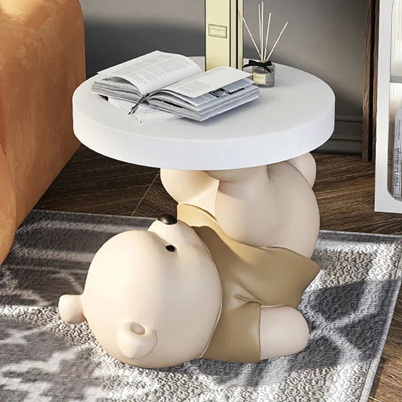 Vigorous Bear Statue Side Table Designer Simple Animal Free Shipping Coffee Tables Night Floor Basse De Salon Home Furniture ShopOnlyDeal