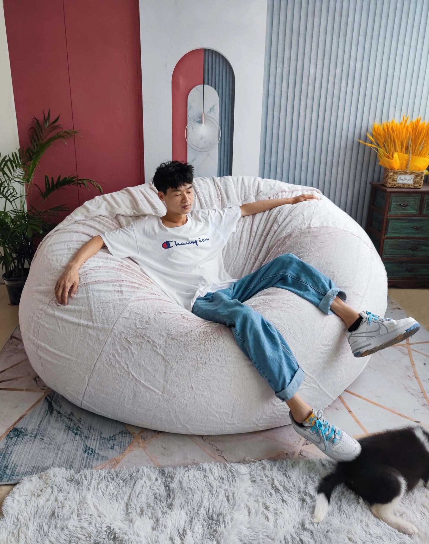 No Stuffed Giant Bean Bag Sofa Bed Pouf Big XXL Beanbag Chair Seat Puff Ottoman Couch Futon Relax Lounge Furniture ShopOnlyDeal