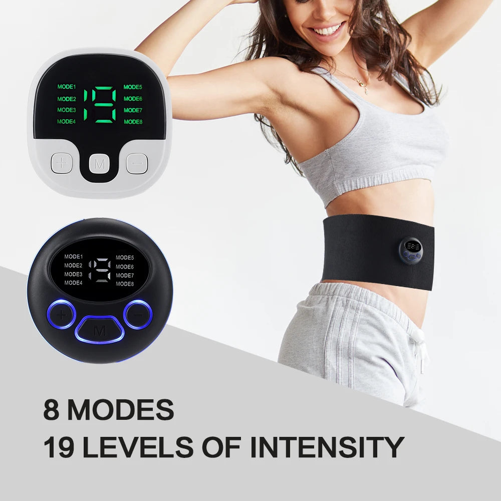 EMS Muscle Stimulator ABS Abdominal Trainer Toning Belt USB Recharge Body Belly Weight Loss Body Slimming Vibration Belt Unisex ShopOnlyDeal