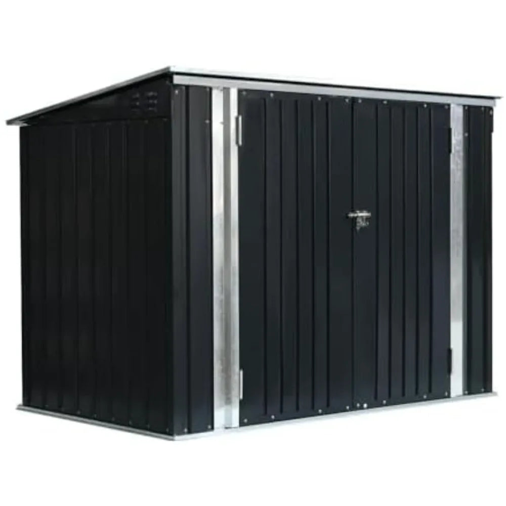 3.4X 5.8 FT Large Metal Outdoor Storage Shed, Garden Tool Storages Sheds with Easy Lift Hinges and 2 Locks, Storage Shed ShopOnlyDeal