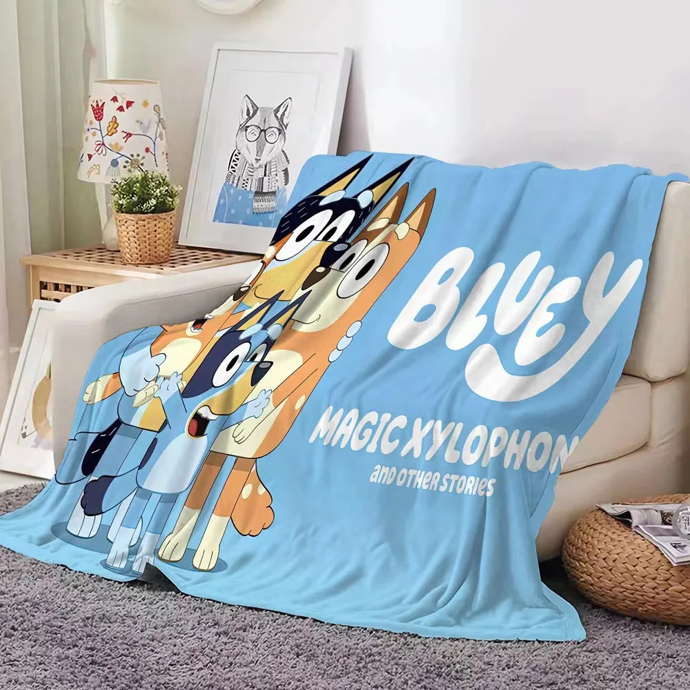 New Bluey Blankets and Throws - Super Soft, Thermal, Indoor/Outdoor Blanket for Living Room, Bedroom, and Travel - Wholesale Gifts for Girls ShopOnlyDeal