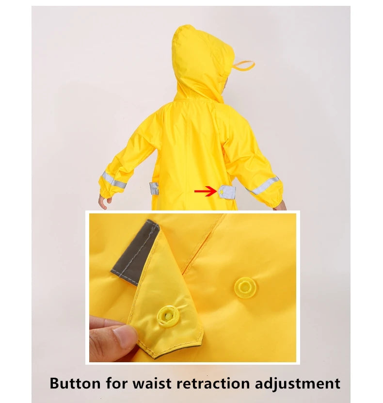 Kids Rain Suit with Hood :Stay Dry and Playful with Kids' Cartoon Animals Waterproof Rain Suit - Ideal for Children Aged 1-12! - Waterproof Jumpsuits Baby Cartoon Animals One Piece Raincoat Children Boys Girls Rainwear 1-12 Years ShopOnlyDeal