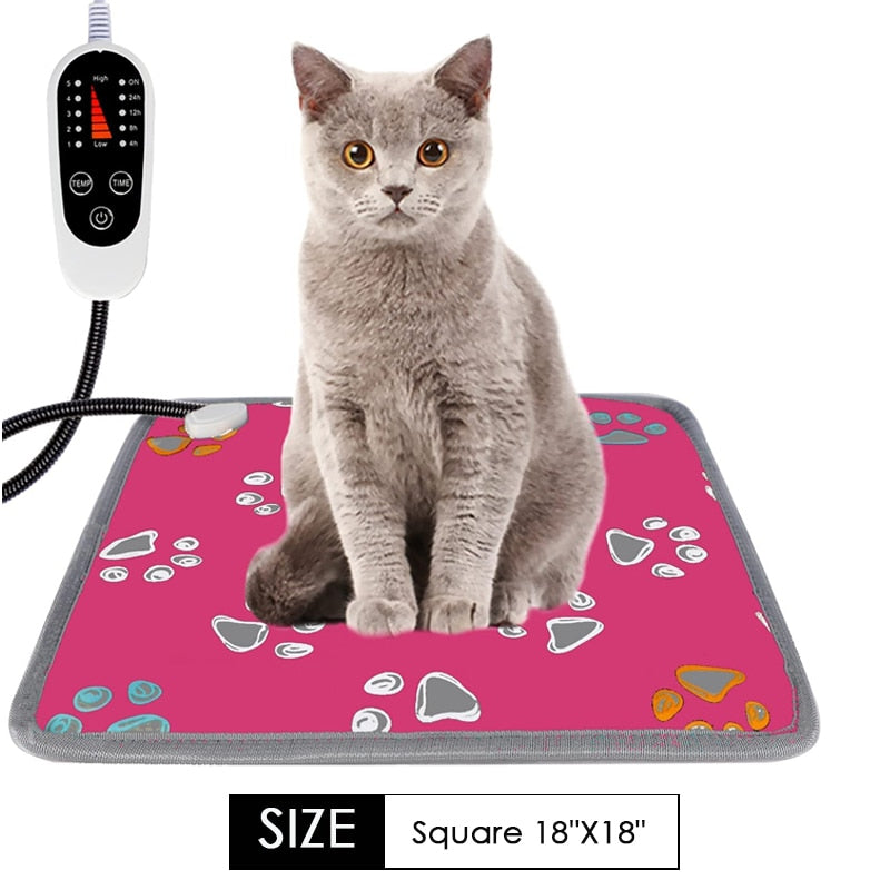 Dog Warm Bed Winter Electric Heating Pad Blanket Pet Pad Bed Cat Dogs Winter Warm Pad Home Office Chair Heating Pad Dog Beds Cat ShopOnlyDeal