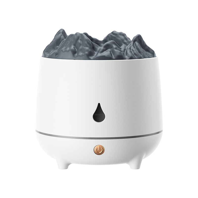 Volcano Humidifier Aroma Diffuser Blue Flame Fire Ambient Essential Oils Perfume for Home Fragrance Smell Mist Spayer USB 400ml ShopOnlyDeal