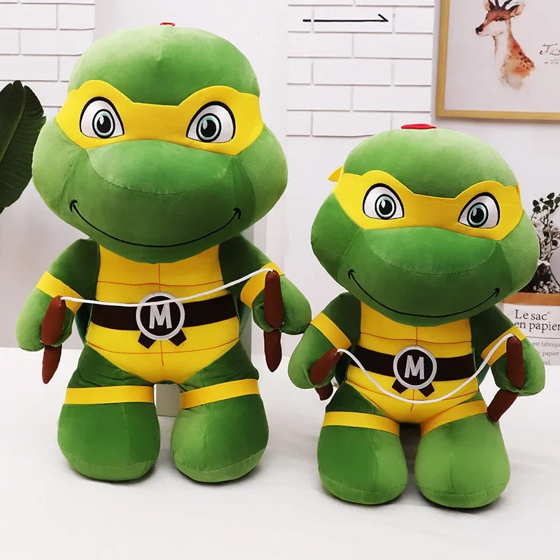 2023 New Q Version Teenage Mutant Ninja Turtles Cute Plush Doll Big Eyed Turtle Variant Era Doll Pillow Rag Doll Birthday Gift ShopOnlyDeal