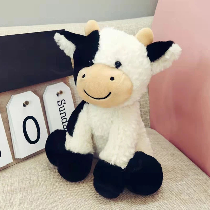 Soft Plushie Cow Toys 23/30cm Stuffed Animal Milk Cattle Dolls For Kids Appease Toy Cute Cow Nap Plush Pillow Gifts For Friends ShopOnlyDeal