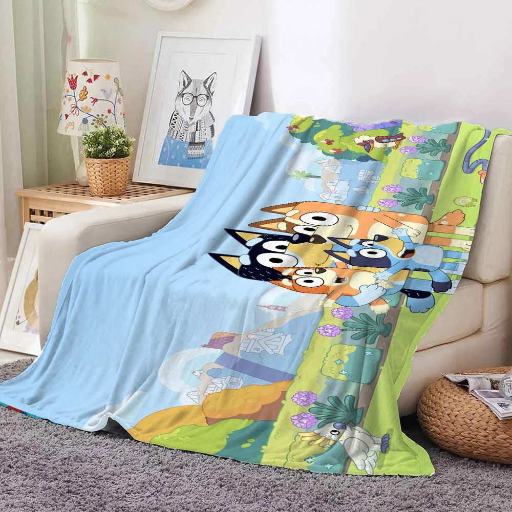 New Bluey Blankets And Throws Super Soft Thermal Indoor Outdoor Blanket For Living Room Bedroom Travel Wholesale Of Gifts Girl ShopOnlyDeal