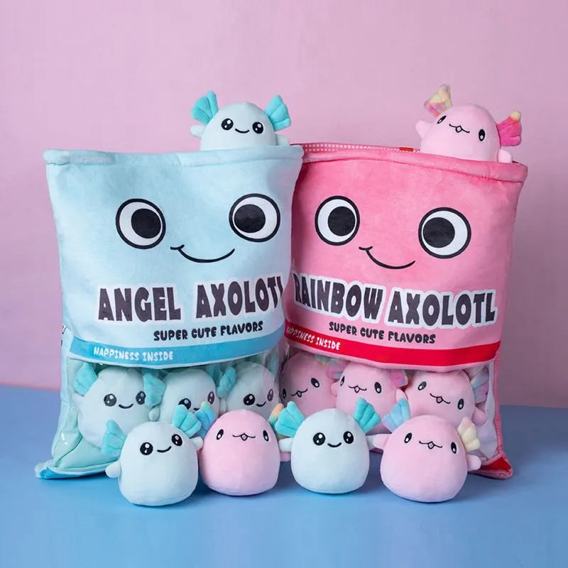 Kawaii Animal Balls Pudding Candy Bag Pillow Plush Stuffed Mini Doll of Donut Boba Milk Tea Bat Newt Cat Nap Plushie ShopOnlyDeal