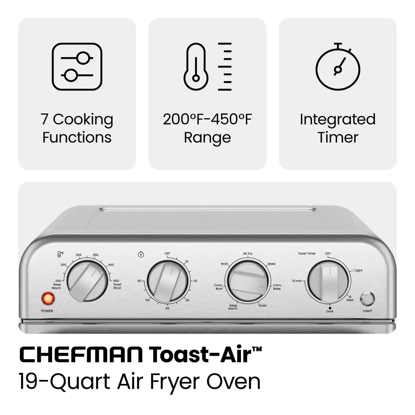Chefman 18L Toaster Oven Air Fryer ShopOnlyDeal
