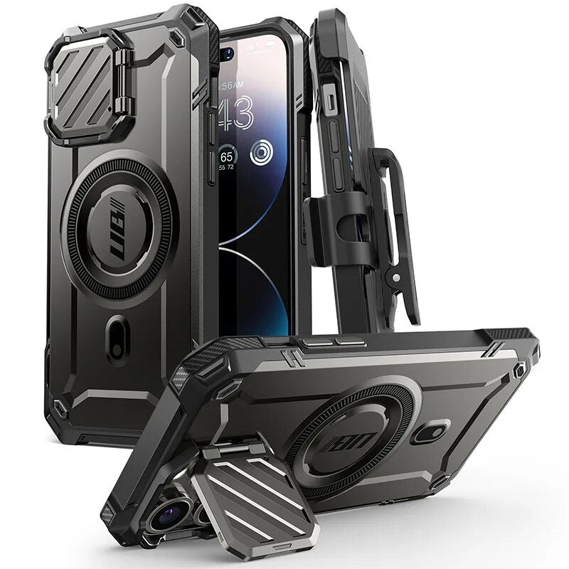 For iPhone 14 Pro Max/For iPhone 13 Pro Max Case UB Mag XT Full Body Rugged Case with Camera Cover & Built-in Kickstand SUPCASE Official Store
