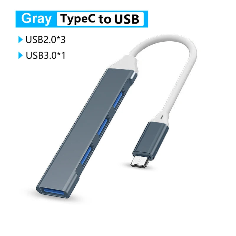 USB C HUB 4K 30Hz Type C to HDMI-compatible PD 87W USB Splitter USB Adapter For Macbook Air Pro USB3.0 HUB TF SD Multi Converter ShopOnlyDeal