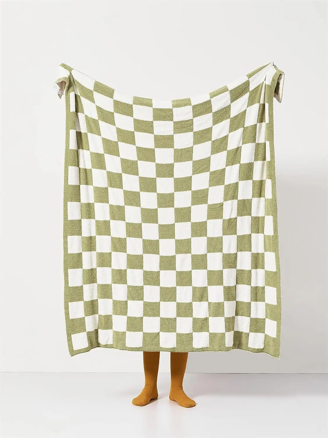 Checkerboard Grid Throw Blanket - Gingham Patterned Warmer Comfort Plush, Reversible Microfiber Cozy Decor for Home, Bed, and Couch ShopOnlyDeal