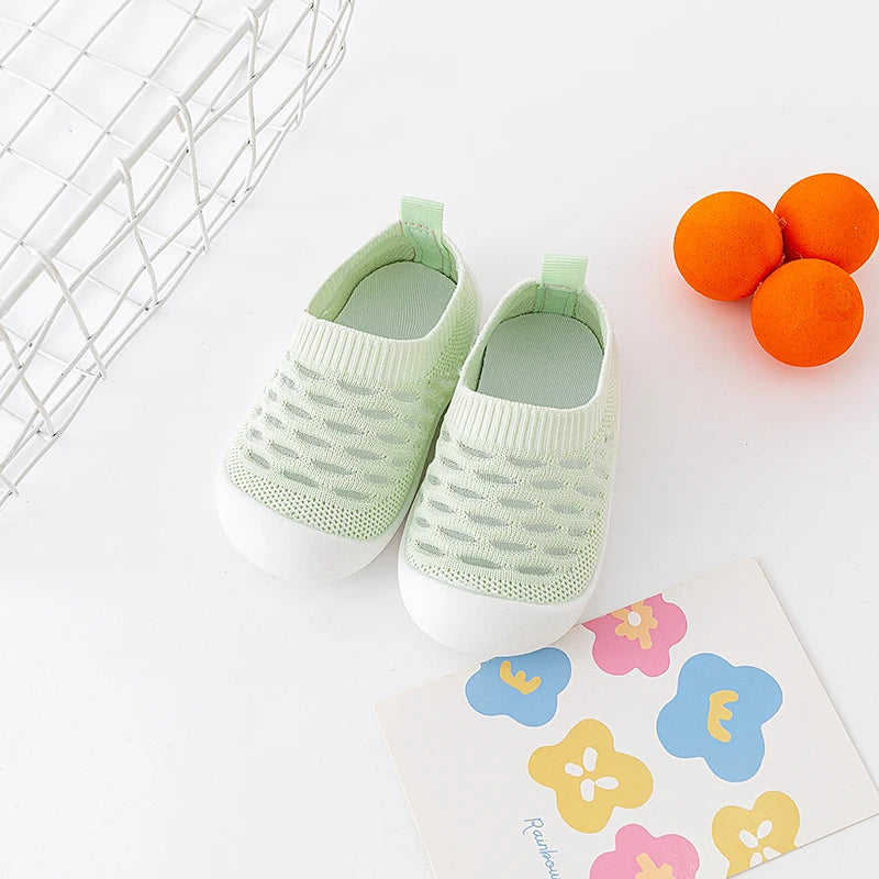 Spring Popular New Baby Shoes Mesh Knit Breathable Kid Girls Boys 0-3T Summer Slip-On Casual Sneakers Toddler Non-Skid Prewalker ShopOnlyDeal