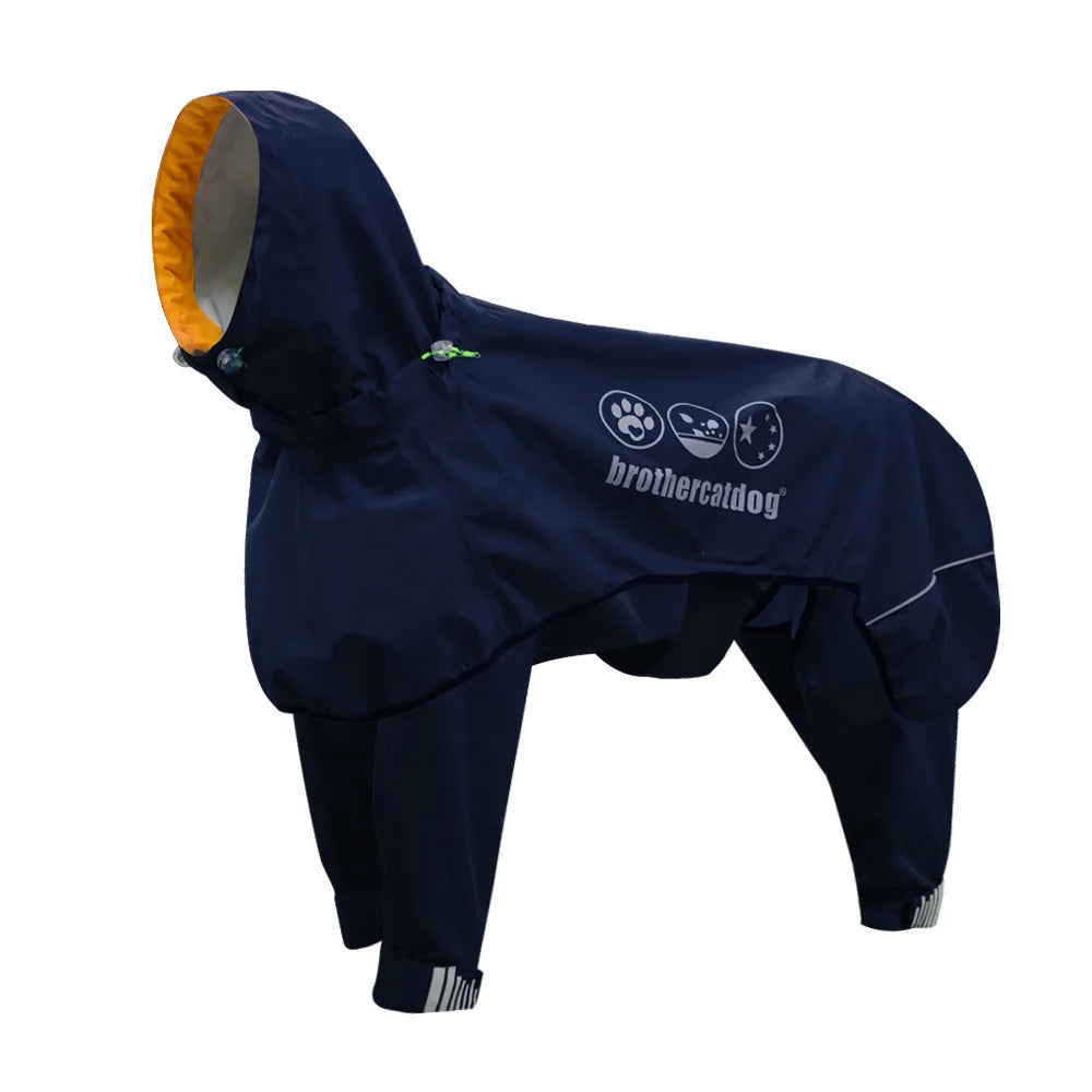 Waterproof Pet Dog Raincoat Jumpsuit | Hooded Overalls for Medium to Large Dogs | Outdoor Rain Cloak Protection ShopOnlyDeal