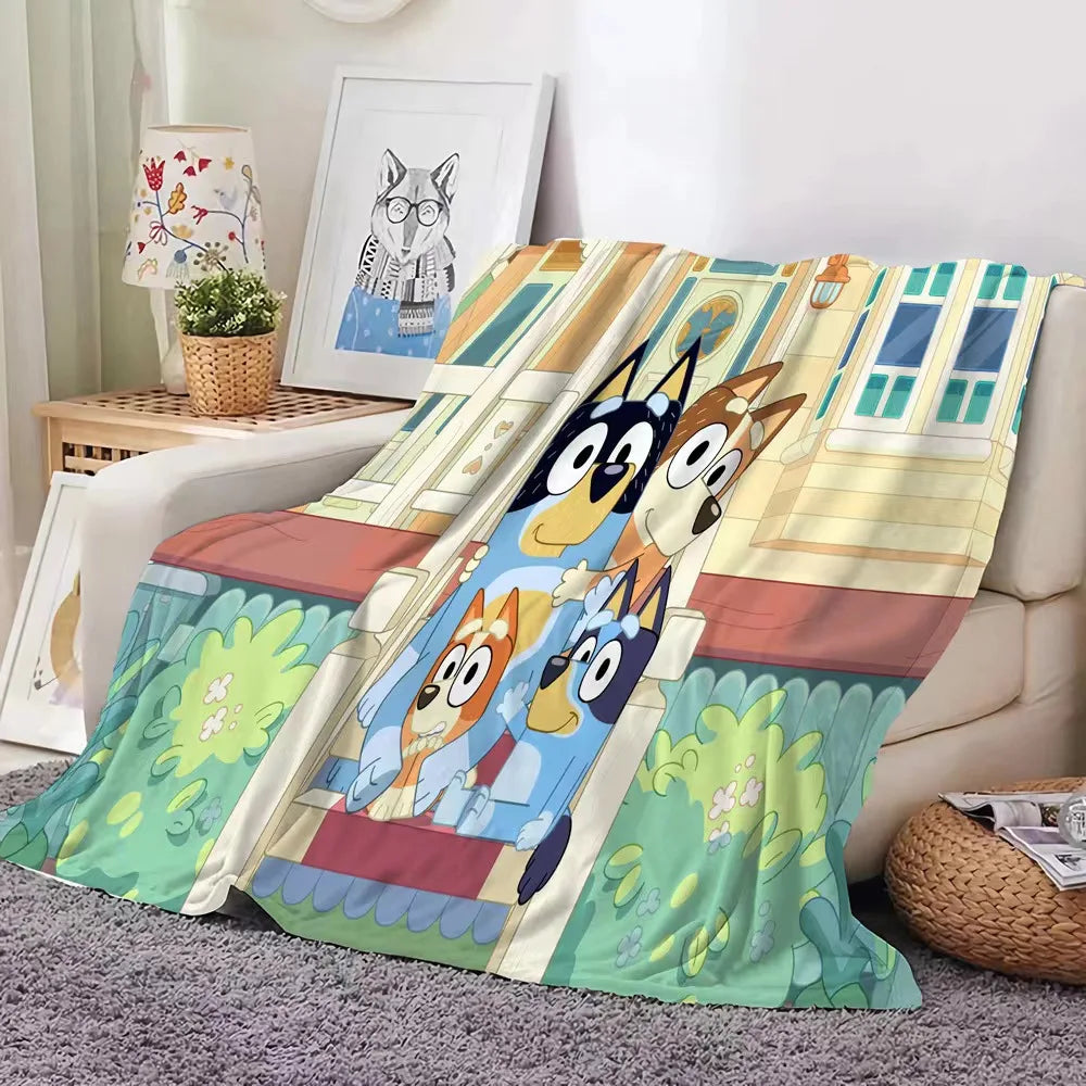 New Bluey Blankets and Throws - Super Soft, Thermal, Indoor/Outdoor Blanket for Living Room, Bedroom, and Travel - Wholesale Gifts for Girls ShopOnlyDeal