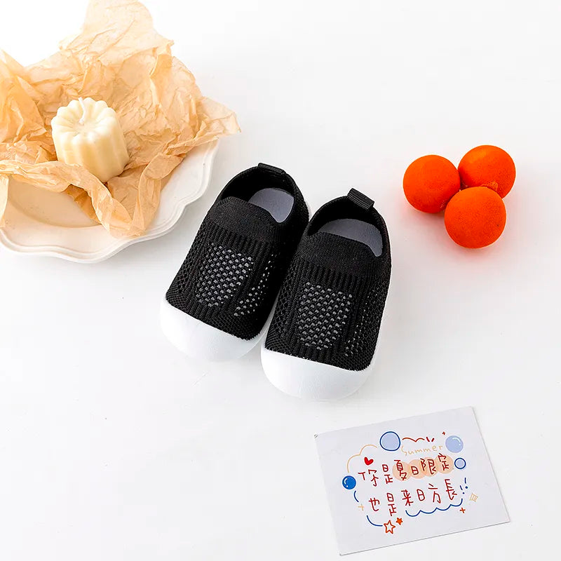 Spring Popular New Baby Shoes Mesh Knit Breathable Kid Girls Boys 0-3T Summer Slip-On Casual Sneakers Toddler Non-Skid Prewalker ShopOnlyDeal