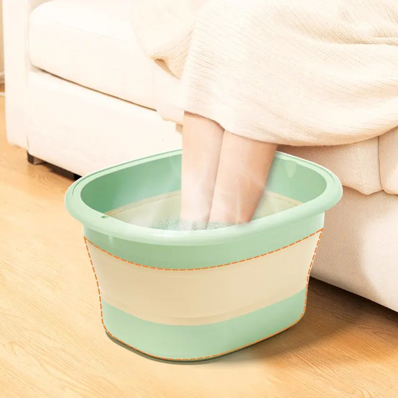 Foldable Foot Bath Bucket Massage Foot Wash Basin Home Laundry Tub Bucket Children's Foot Bath Basin Portable Foot Soak Foot Tub ShopOnlyDeal