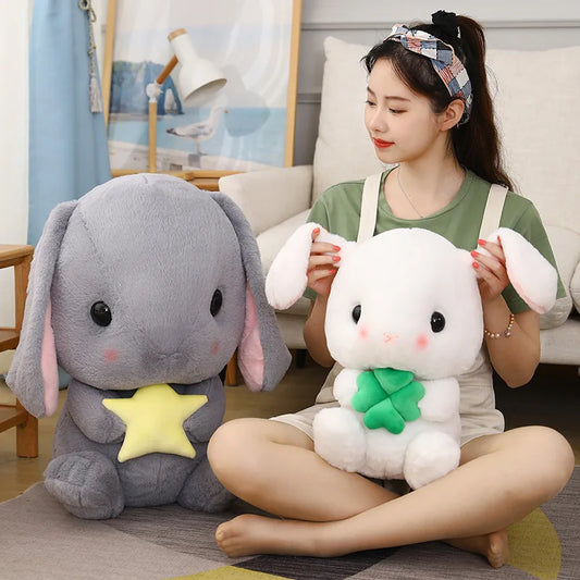 Cute Stuffed Rabbit Plush Soft Cushion Bunny Kid Pillow Doll Birthday Gifts For Children Baby Accompany Sleep Toys Gifts Toys ShopOnlyDeal