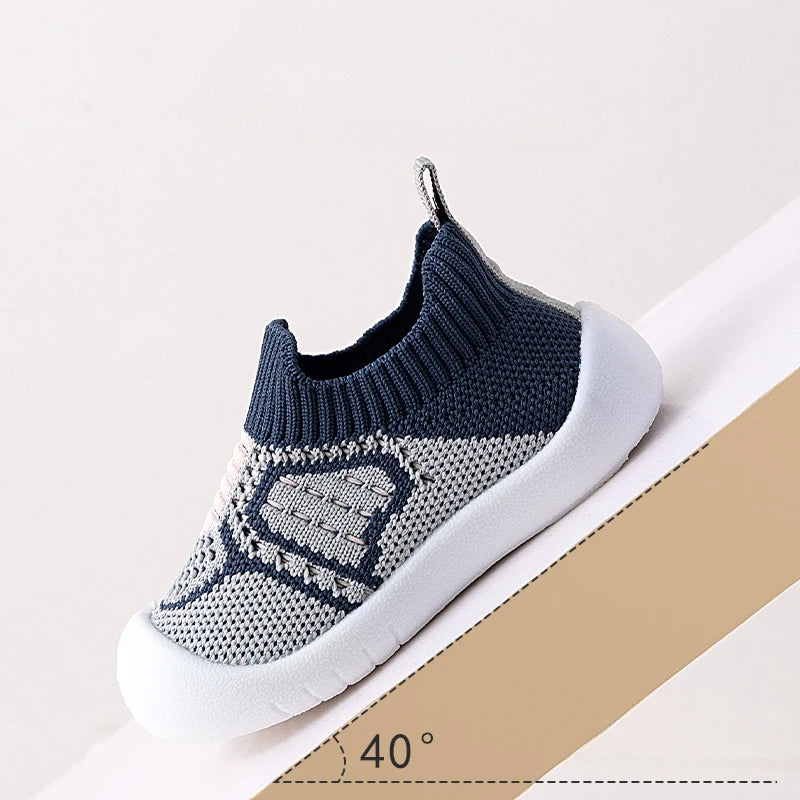 Children's New Toddler Shoes Explosion Spring and Fall Leisure with The Baby Board Shoes Soft Soles Stirrups Korean Flyknit Shoe ShopOnlyDeal