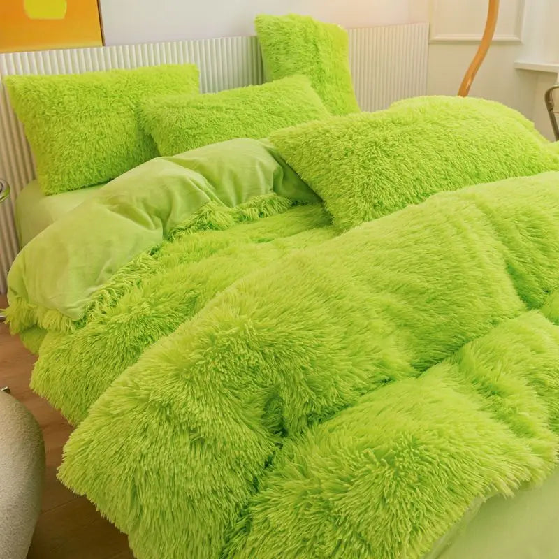 Long Shaggy Throw Blanket Bedding Sheet Large Size Warm Soft Thick Fluffy Sofa Sherpa Blankets Pillowcase Comforter Cover ShopOnlyDeal