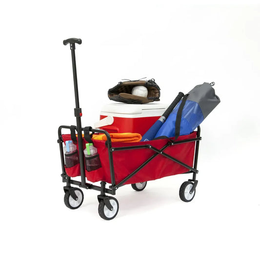 Compact Outdoor Folding Utility Wagon Black Portable Shopping Cart Shop1102537322 Store