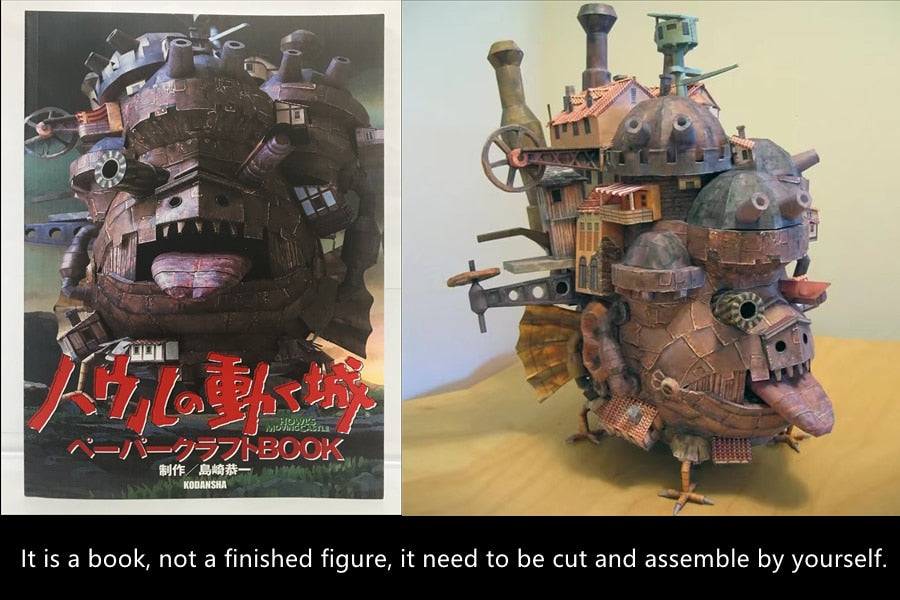 Megapunk Moving Castle Animation Action Figure Miyazaki Animation DIY Gift 3D Paper Puzzle Model Handmade Kids Education Toy ShopOnlyDeal