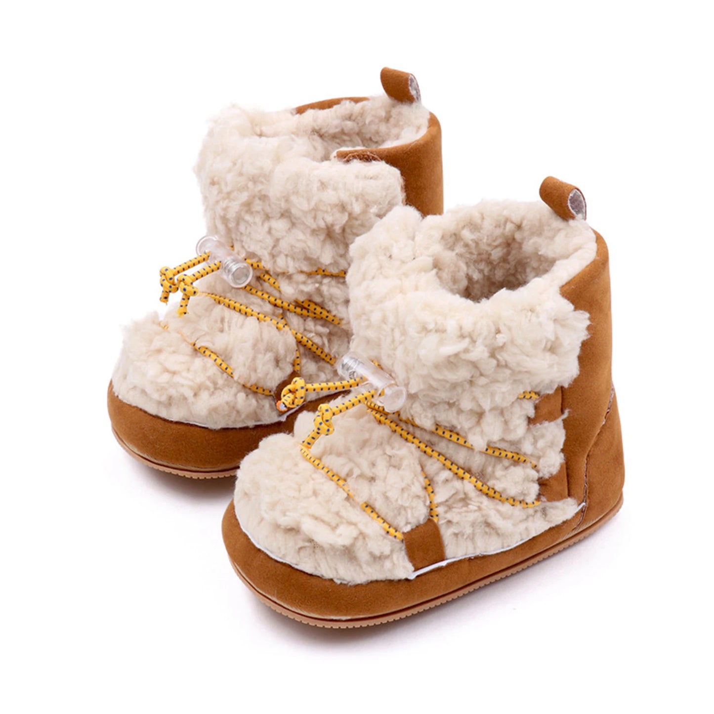 Newborn Girls Snow Boots Coral Fleece Winter Cute Ankle Boots Warm Baby Walking Shoes for Toddler Infant ShopOnlyDeal