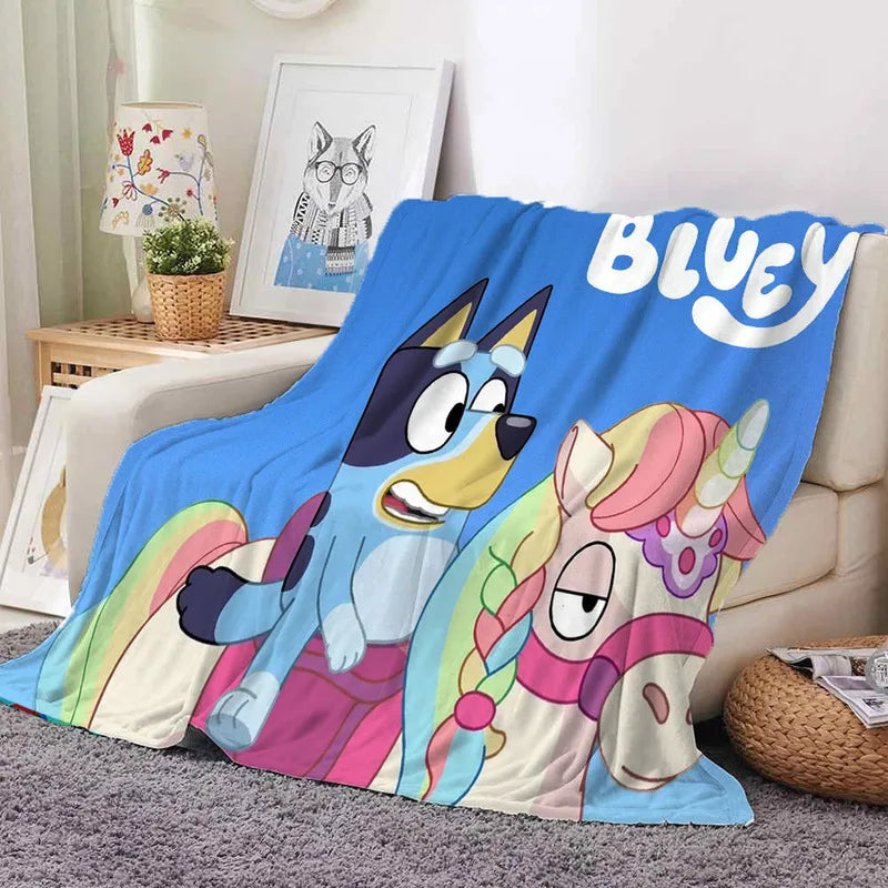New Bluey Blankets and Throws - Super Soft, Thermal, Indoor/Outdoor Blanket for Living Room, Bedroom, and Travel - Wholesale Gifts for Girls ShopOnlyDeal
