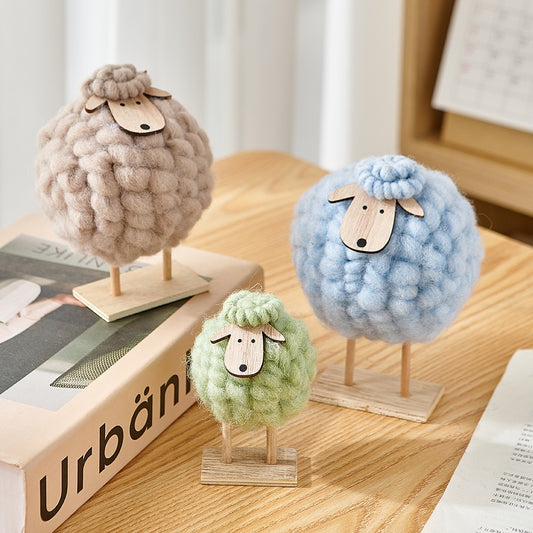 Cute Plush Sheep Bedroom Minimalist Gifts Living Room Desk Ornament Children's Room Decoration Christmas decorations Gift Home Decor Accessories ShopOnlyDeal