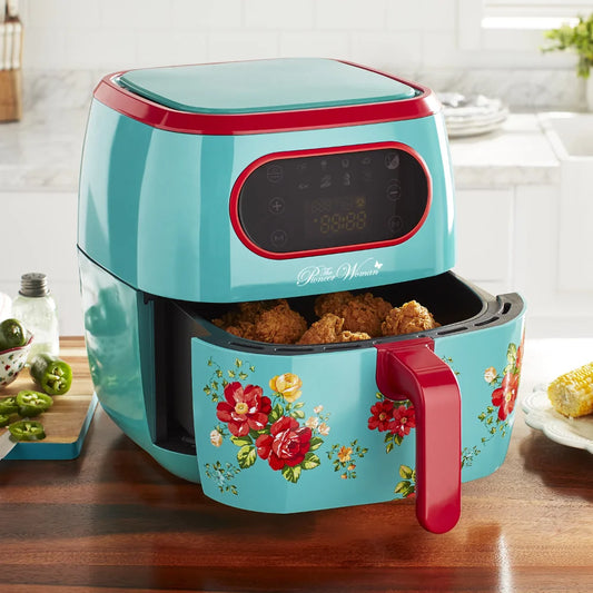 Air Fryer The Pioneer Woman Vintage Floral 6.3 Quart with LED Screen, 13.46" ShopOnlyDeal