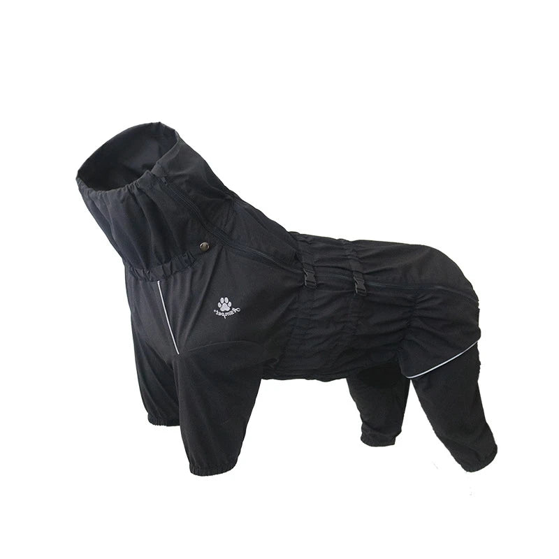 Reflective Waterproof Dog Coat | Outdoor Winter Warm Jacket for Medium & Large Dogs | Big Jumpsuit Raincoat ShopOnlyDeal