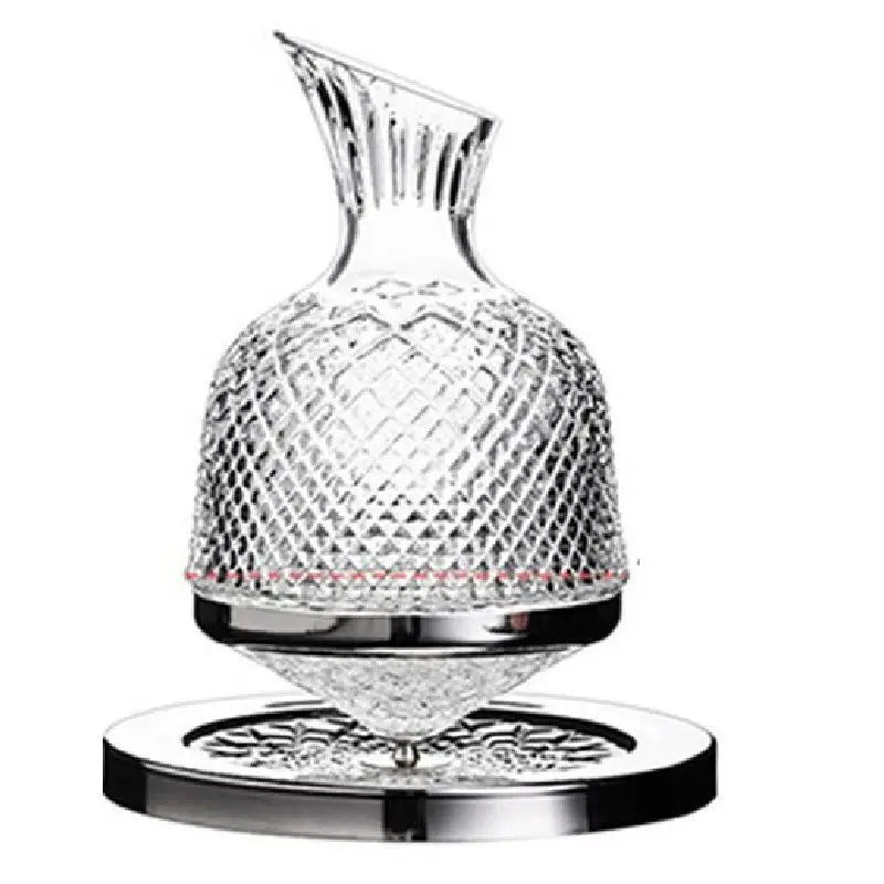 1500mlThe high-end red wine decanter is made of glass crystal material and rotates 360 degrees to accelerate the decanting speed ShopOnlyDeal