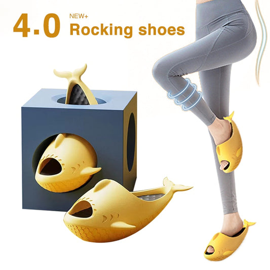 Women's Slimming Twist Rocking Shoes Leg Beauty Foot Creative Home Exercise Slippers Yoga Massage Roller Sport Set ShopOnlyDeal