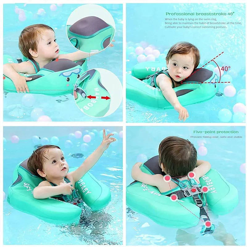 Mambobaby New Non-Inflatable Baby Swimming Float Seat Float Baby Swimming Ring Pool Toys Fun Accessories Boys Girls General ShopOnlyDeal