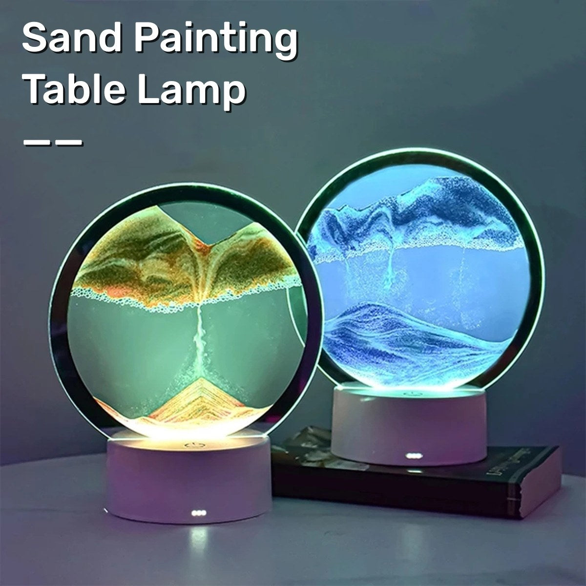 Quicksand Lamp LED Home Decoration Lamp Decorative Sand Table Lamp for Table Home Office Decor Decor Christmas gifts ShopOnlyDeal