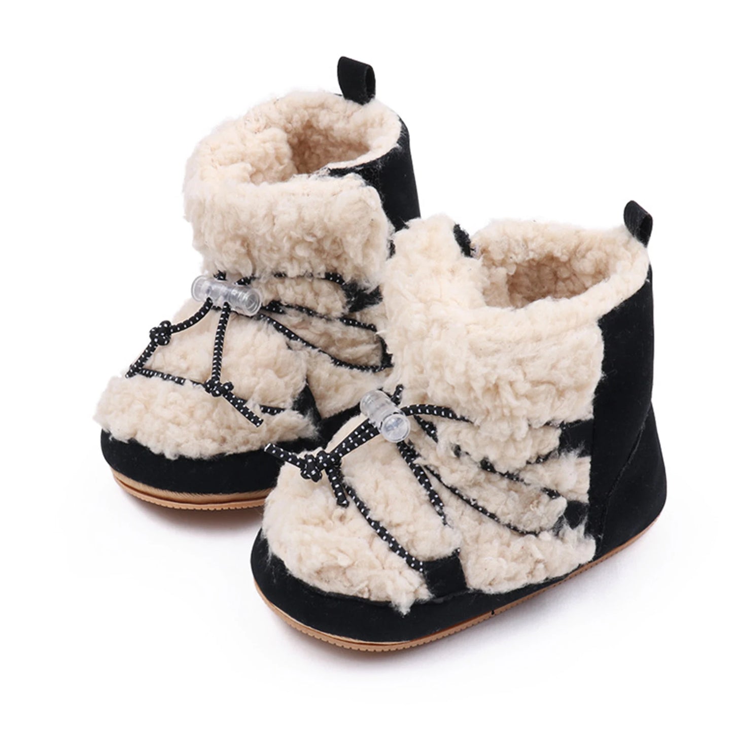 Newborn Girls Snow Boots Coral Fleece Winter Cute Ankle Boots Warm Baby Walking Shoes for Toddler Infant ShopOnlyDeal